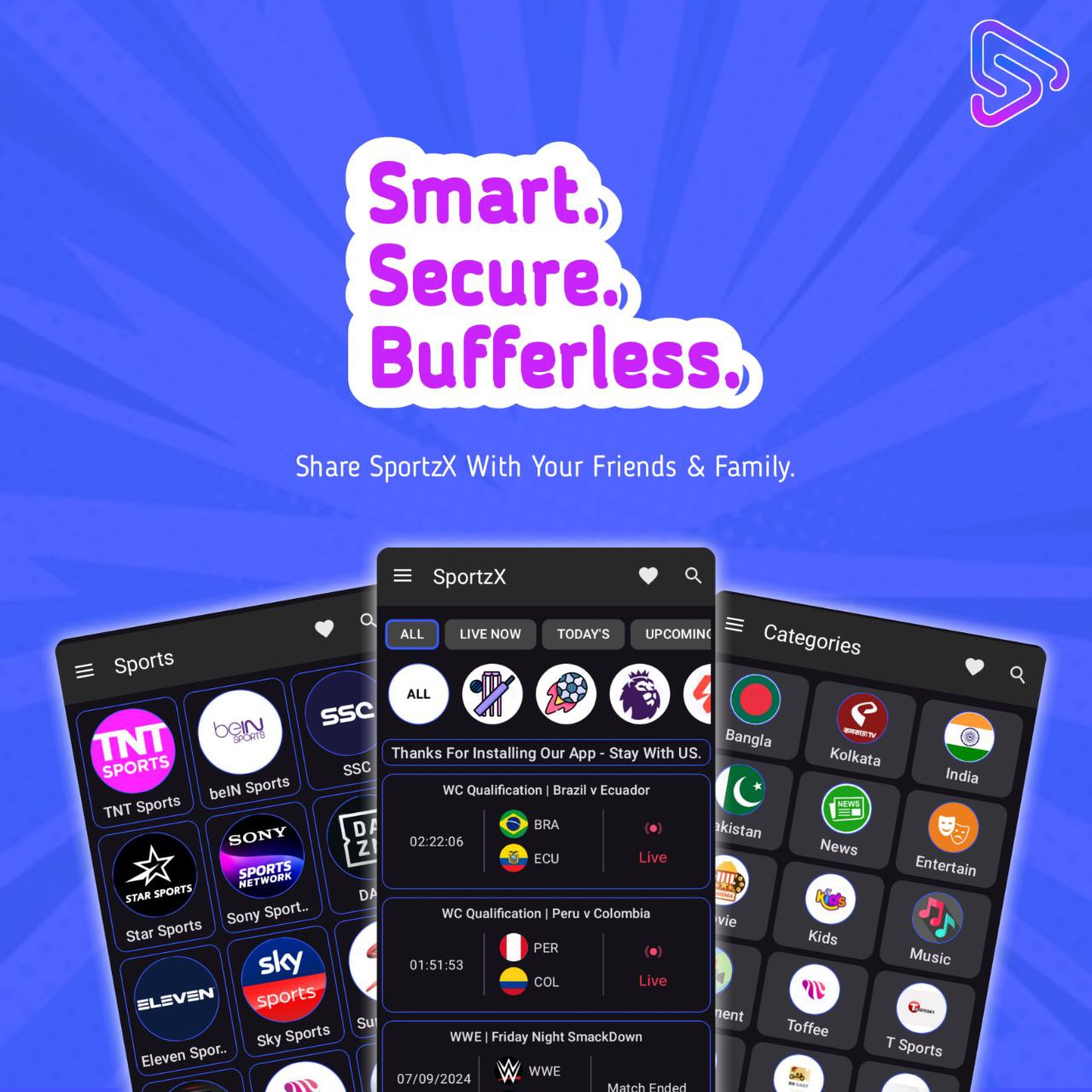 SportzX Premium unlock APK Download 2025 (No Ads, Unlimited Streaming) 4