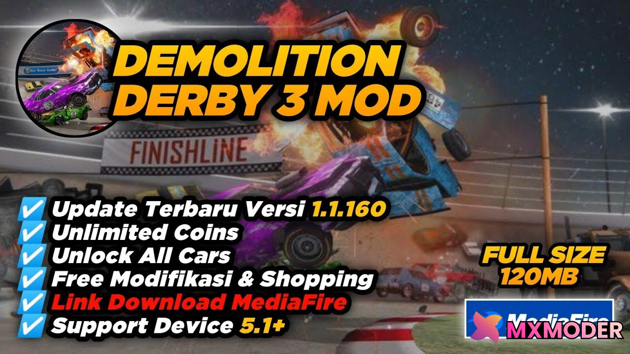 demolition derby 3 mod apk unlimited money