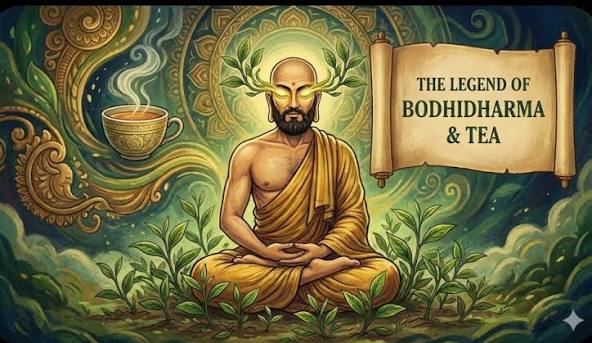 describe the indian legend about the discovery of tea